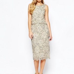ASOS Gold sequined dress